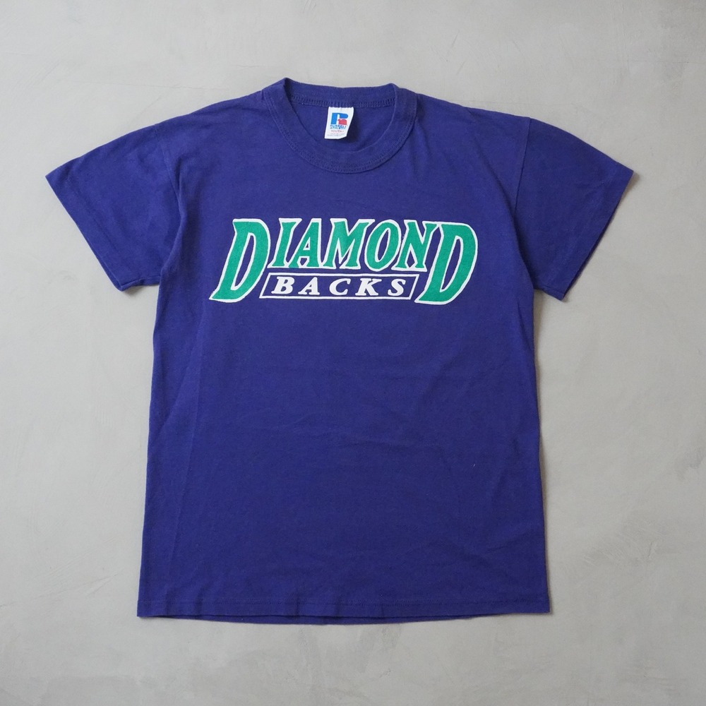 Vintage Russell Athletic Arizona Diamondbacks T-Shirt Youth L Purple MLB 90s USA